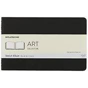 Альбом для рисования Moleskine, Cahier Sketch Album Large, А5, 44 листа, черный