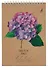 Скетчбук 140*200 40л "Гортензия" 120 г/м2, крафт. картон, выборочный лак, евроспираль - 0