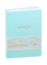 Ежедневник недат. А5 136л Essential. Mint мятный, кожзам, тв.переплет, цветной срез, тонир.блок