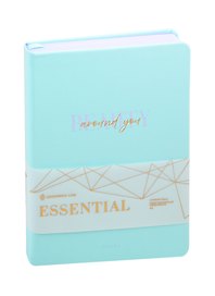 Ежедневник недатированный «Essential. Mint» А5, мятный, 136 листов, кожзам, Greenwich Line