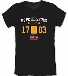Сувенир, АКМ, Футболка СПб. Герб цв.черный размер XXL
