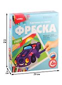 Набор для творчества Фреска LORI Картина из песка LORI Машинка кп-058 - 1