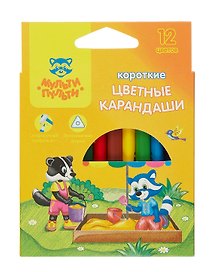 Карандаши цветные «Приключения Енота», Мульти-Пульти, 12 цветов