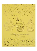 Дневник для средних и старших классов Феникс+, "Пироженки на жёлтом"