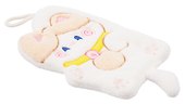 Полотенце Котик бежевый (флис) (25х18) (12-towel-202508-6) - 2