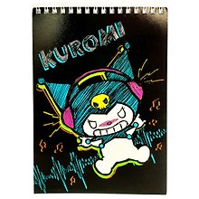 Блокнот А5 60 листов, клетка, "Kuromi" гребень
