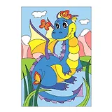 Набор для творчества LORI Картина по номерам для малышей Озорной дракончик