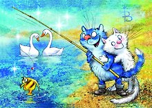 Открытка одинарная Фантазия фа-диез мажор Зенюк Р. 11*16см 01123