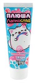 Мармелад жидкий/конфета Plusha ЛапкоСлад со вкусом бабл-гам, 100г