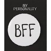 Значок круглый «BFF», металл, 38 мм - 0