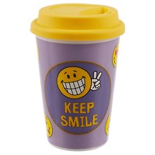 Стакан керамический Keep smile (ПВХ бокс)