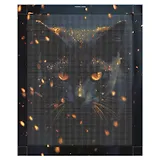 Алмазная мозаика "Кот-маг" 40*50 см