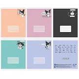 Тетрадь 24 листа, линейка, "Куроми", в ассортименте