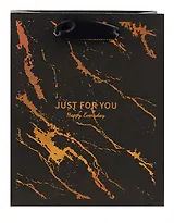 Пакет А6 14*11,5*6 "Black Marble" нейтр., бум.мат.ламинат