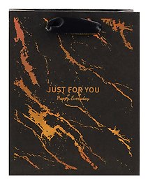 Пакет А6 14*11,5*6 "Black Marble" нейтр., бум.мат.ламинат 