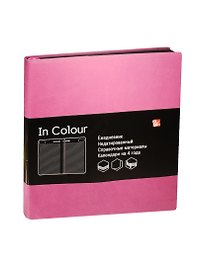 Ежедневник недатированный «In Colour» А5, сиреневый, 136 листов, экокожа, Listoff