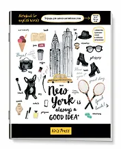 Тетрадь для записи английских слов Айрис, "Нью-Йорк", А5, 32 листа, в ассортименте