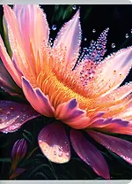 Тетрадь в клетку Listoff, "Яркий цветок", А4, 96 листов