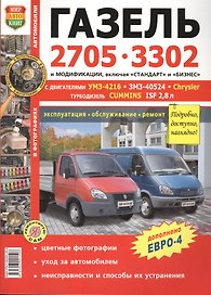 Автомобили Газель 2705, 3302 с двигателями УМЗ-4216, ЗМЗ-40524, Chrysler, Cummins ISF 2,8. Эксплуатация, обслуживание, ремонт