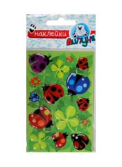 Н Жуки (sES001) (Маленькие гелевые наклейки)