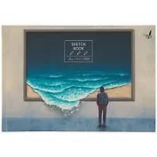 Скетчбук А5+ 80л "Океан", белый офсет, 100г/м2, 7БЦ