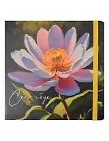 Скетчбук 200*200 80л "В саду" 100г/м2, тв.обложка, мат.ламинация, резинка