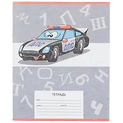 Тетрадь в клетку Hatber, "Транспорт", 12 листов, в ассортименте
