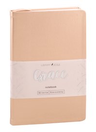 Записная книжка «Graсe» А6, 80 листов в клетку, французская ваниль, экокожа, Listoff