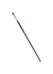 Кисть художественная Вернисаж, синтетика бордовая, плоскоовальная, длинная ручка №6, Гамма