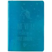 Книга для записей в линейку «Dreaming», голубая, B6, 80 листов + 48 наклеек