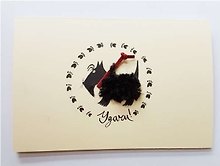Открытка ручной работы (двойная) "Удачи!" 15х10см, цвет в ассортименте