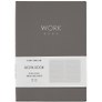 Книга для записей В5 60л лин. "Work book. No 2" иск.кожа, инт.переплет, тиснение фольгой, инд.уп.
