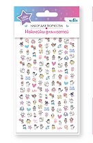 Набор детских наклеек для ногтей. Милые зверята