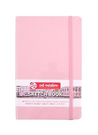 Скетчбук 13*21 80л "Art Creation" розовый, 140г/м2, слоновая кость, тв.обл., Royal Talens