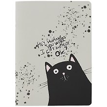 Тетрадь общая «Hey human. Кот», 40 листов в клетку, А4 - Be Smart