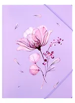 Папка на резинке А4 «Прозрачный цветок»