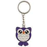 Брелок Совушка разноцветная (металл) (4см)