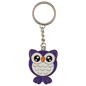 Брелок Совушка разноцветная (металл) (4см)