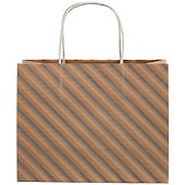 Пакет А5 18*23*10 "Gold stripes" нейтр., бум.мат.ламинат - 1