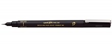 Линер черный "PIN" EF brush (очень тонкая кисть), толщина линии 0.15 - 2.5, UNI