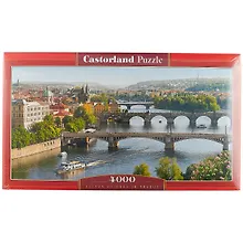 Пазл Castorland 4000 эл. 138*68см. Река Влтава Прага C-400096