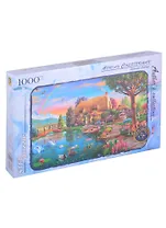 Пазл 1000 Коттедж на берегу озера (Авторская коллекция) (7+) (79551) (680х480) (коробка)