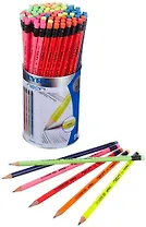 Карандаш Neon, чернографитный HB с ластиком