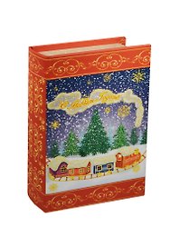 Шкатулка-книга "Паровозик", 17 х 11 х 5 см