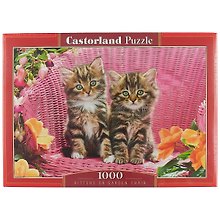Пазл «Котята на стуле» 1000 элементов, Castorland