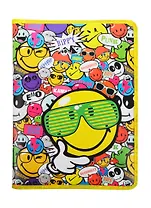 Папка для тетрадей А4 "Smiley" на молнии, Proff