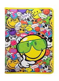 Папка для тетрадей А4 "Smiley" на молнии, Proff
