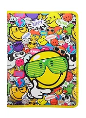 Папка для тетрадей А4 "Smiley" на молнии, Proff