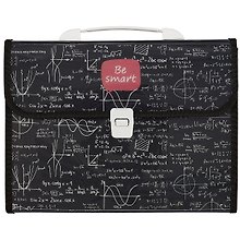 Папка -портфель пластиковый «Формулы» А4, 12 отделений