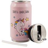 Термос в форме банки Единорог и звездочки 100% Unicorn (металл) (300 мл) (12-16070-870) - 1